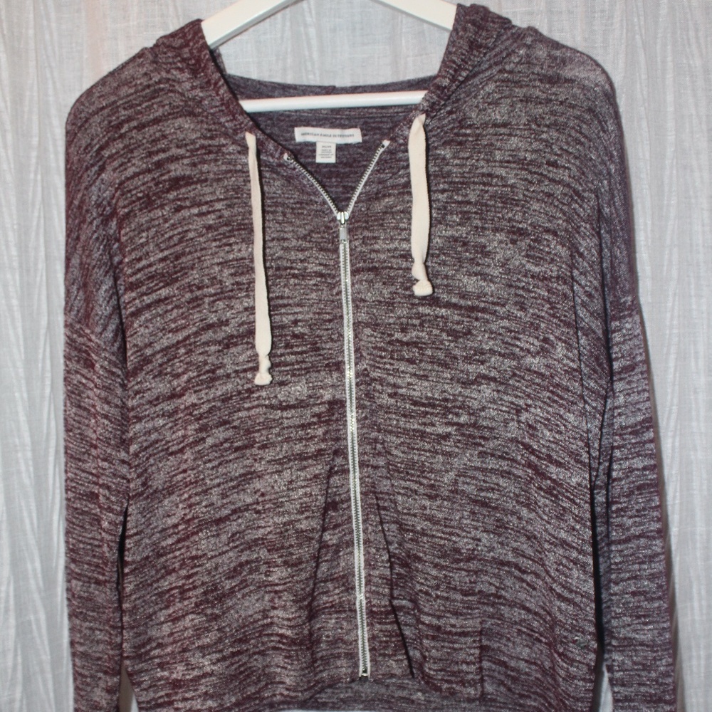 American Eagle Maroon/White Jacket